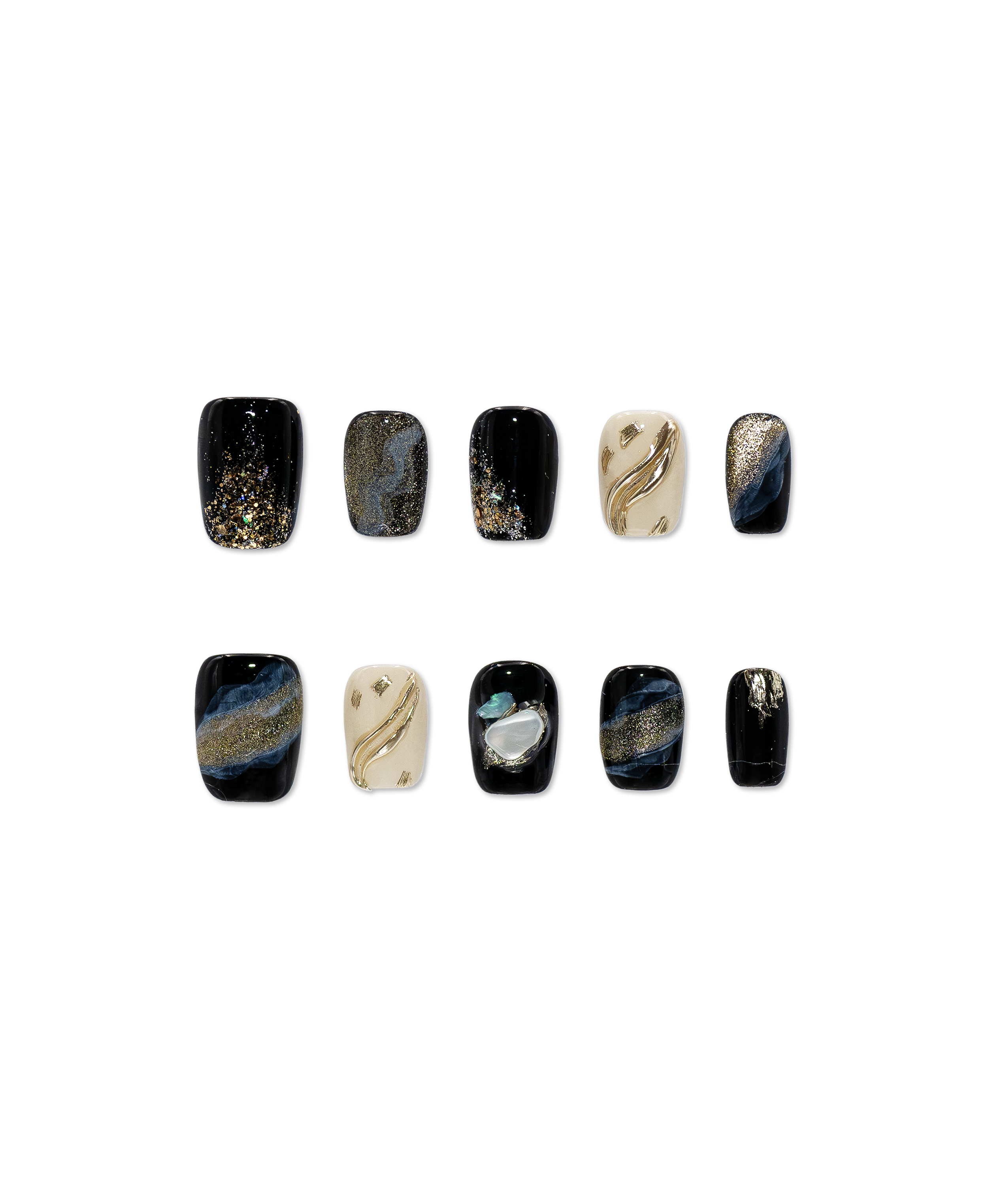 Nocturnal Gilded Waves